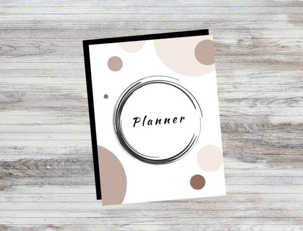 Undated Circles Planner Daily Weekly Monthly