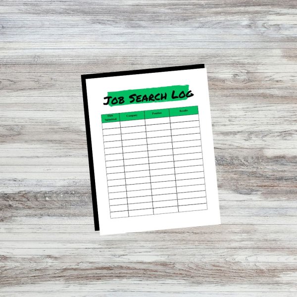 Job Search Application Log Tracker Green